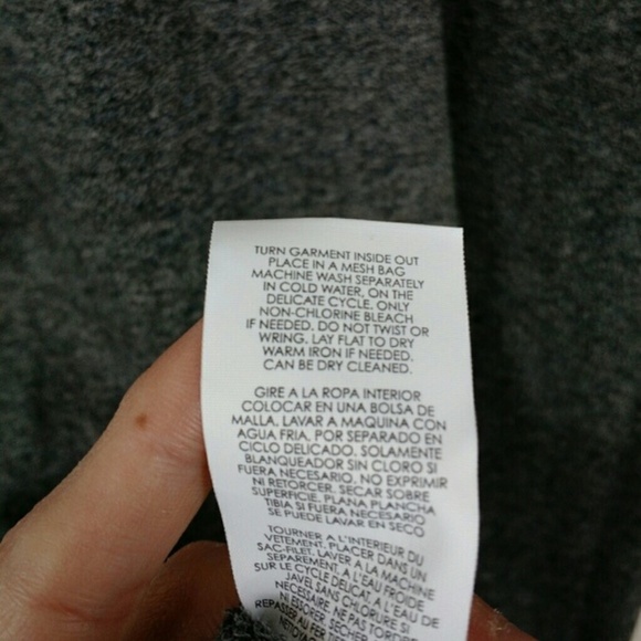 Cabi 3650 Put On Dress Grey Sweatshirt Long Sleeve Gathered Waist Stretch - Picture 5 of 6